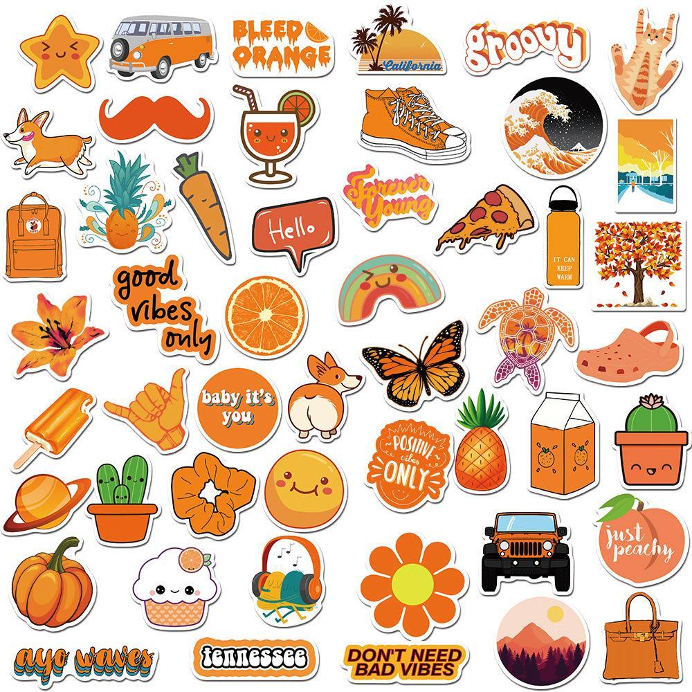Cute Orange Cartoon ( 50 Pcs )