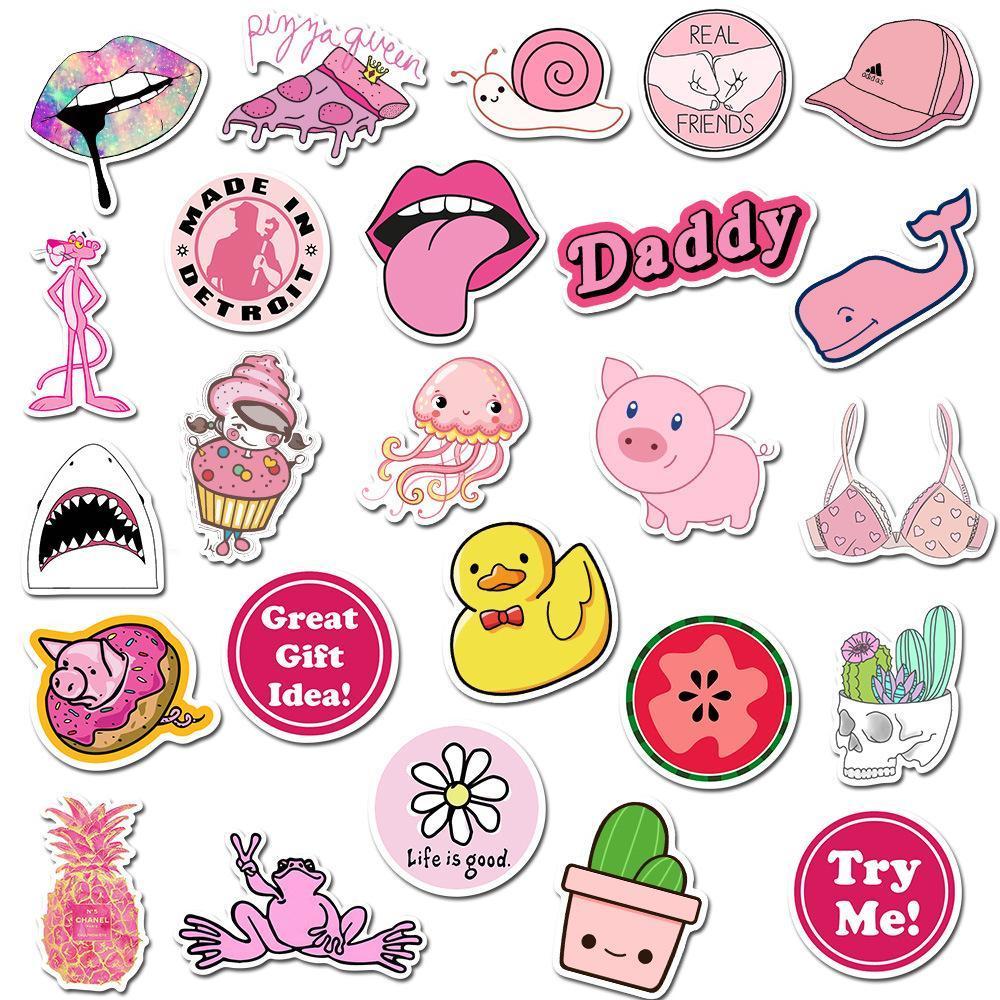 Pink Cartoon ( 50 Pcs )