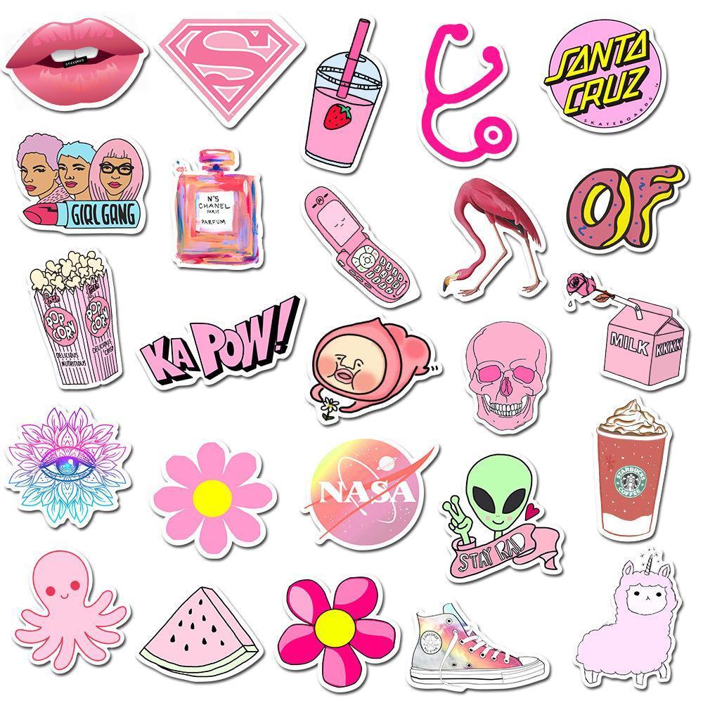 Pink Cartoon ( 50 Pcs )