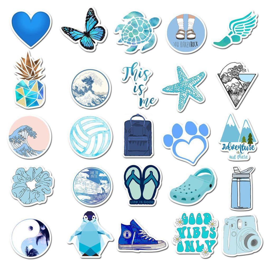 Blue Cartoon ( 50 Pcs )