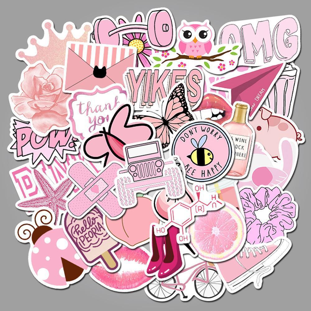 Pink Cartoon ( 50 Pcs )