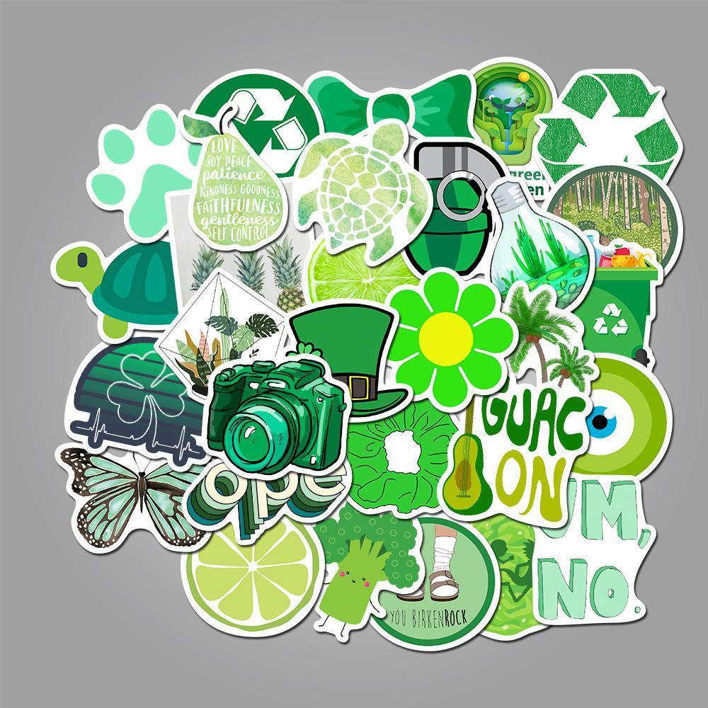 Cute Green Cartoon ( 50 Pcs )