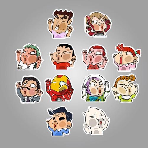 Funny Cartoon Character ( 50 Pcs )