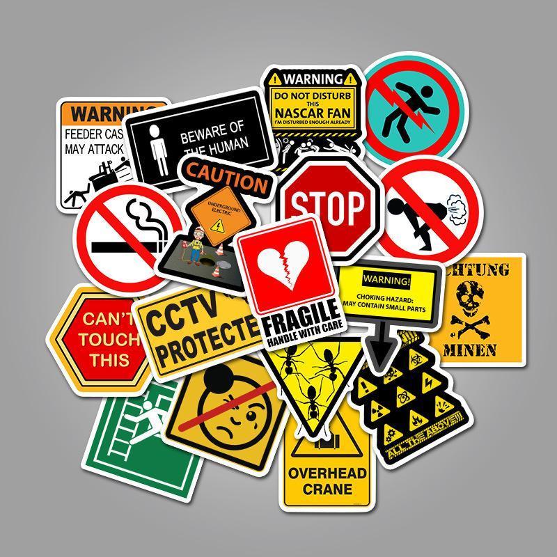 Warning Sign ( 50 Pcs )