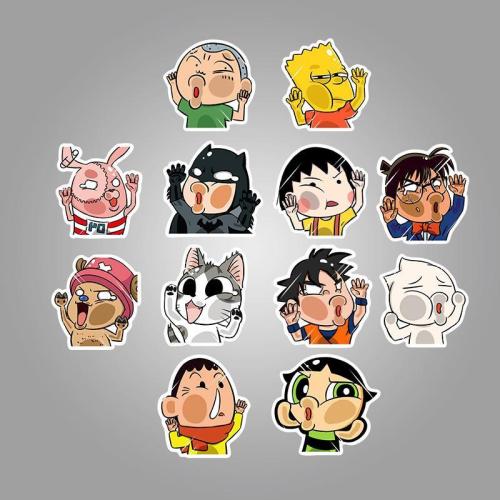 Funny Cartoon Character ( 50 Pcs )