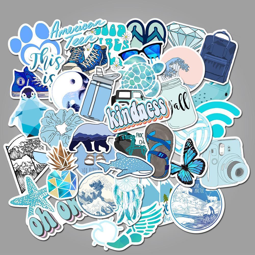 Blue Cartoon ( 50 Pcs )