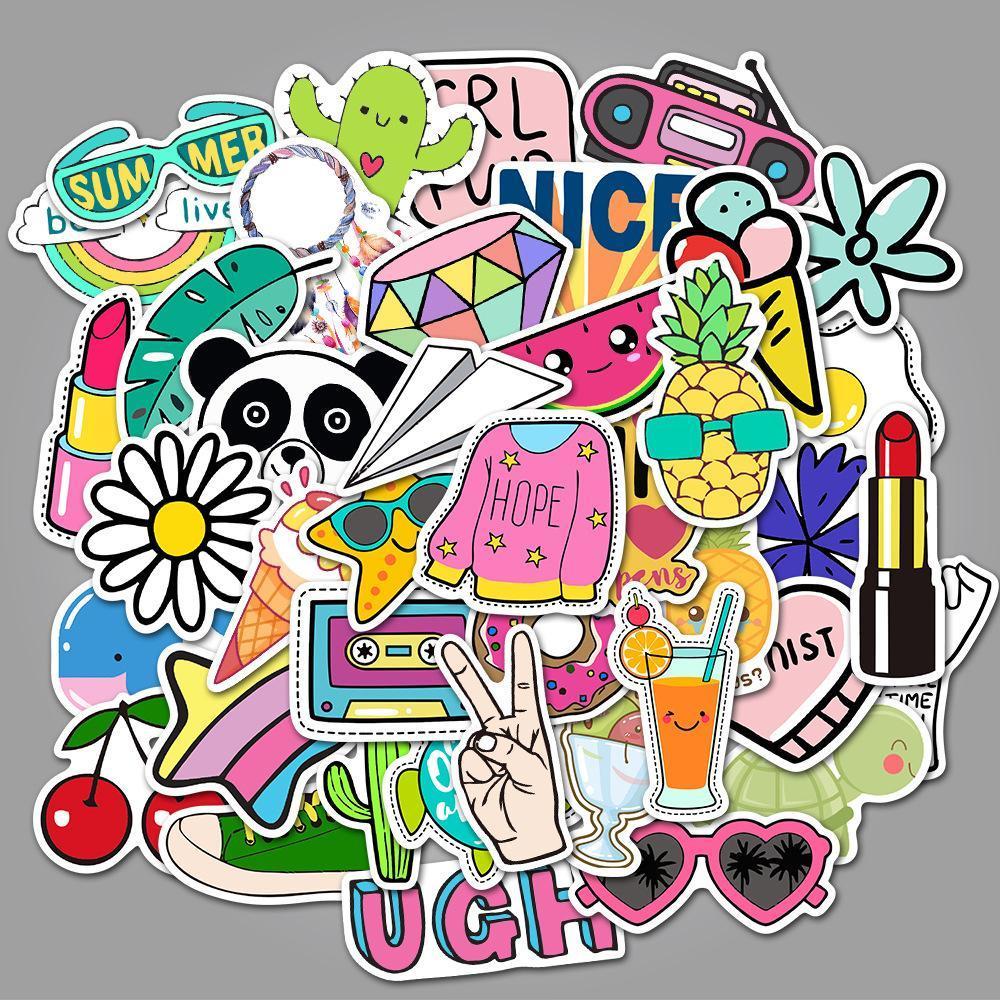 Cute VSCO Cartoon ( 50 Pcs )