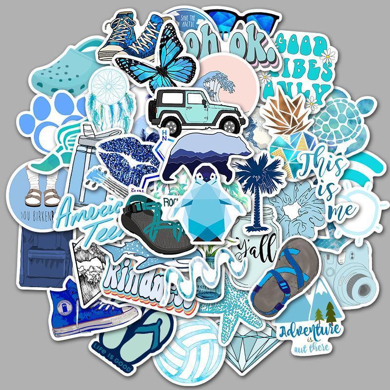 Blue Cartoon ( 50 Pcs )