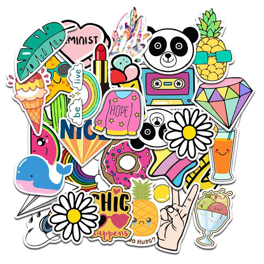 Cute VSCO Cartoon ( 50 Pcs )