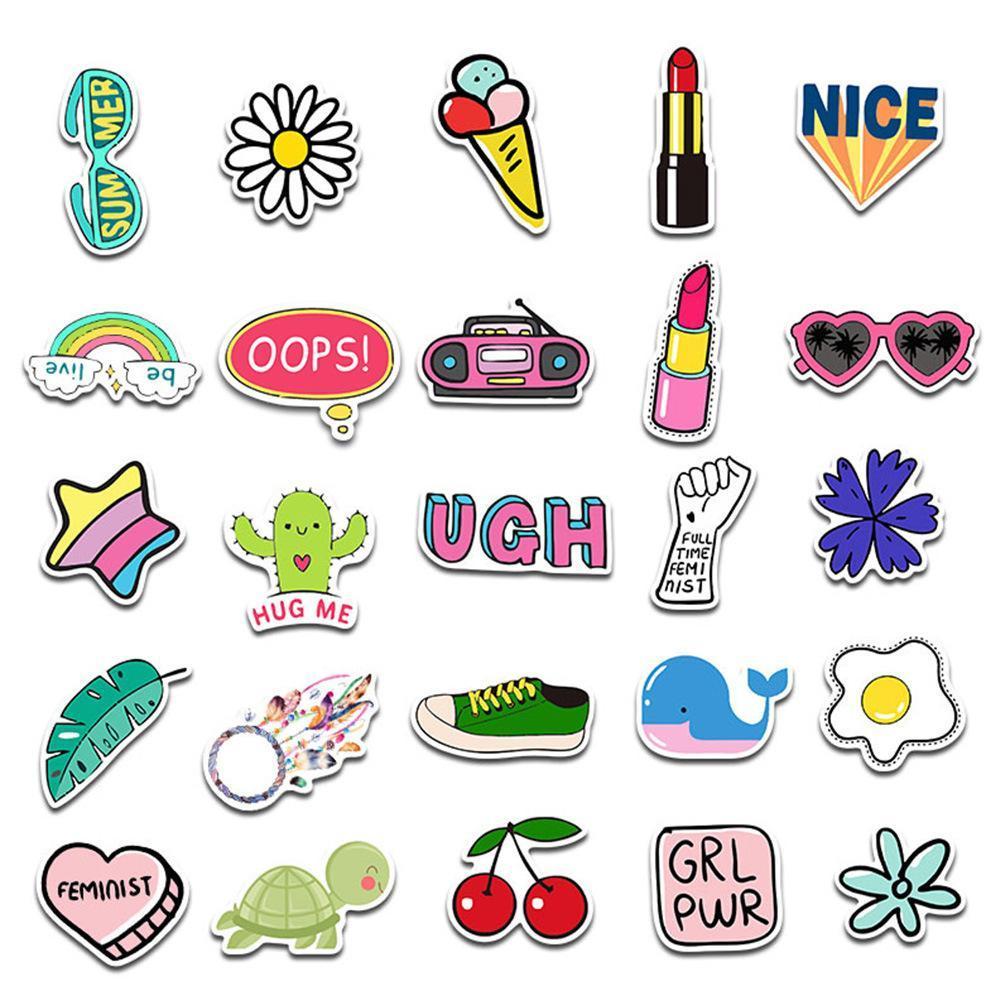 Cute VSCO Cartoon ( 50 Pcs )