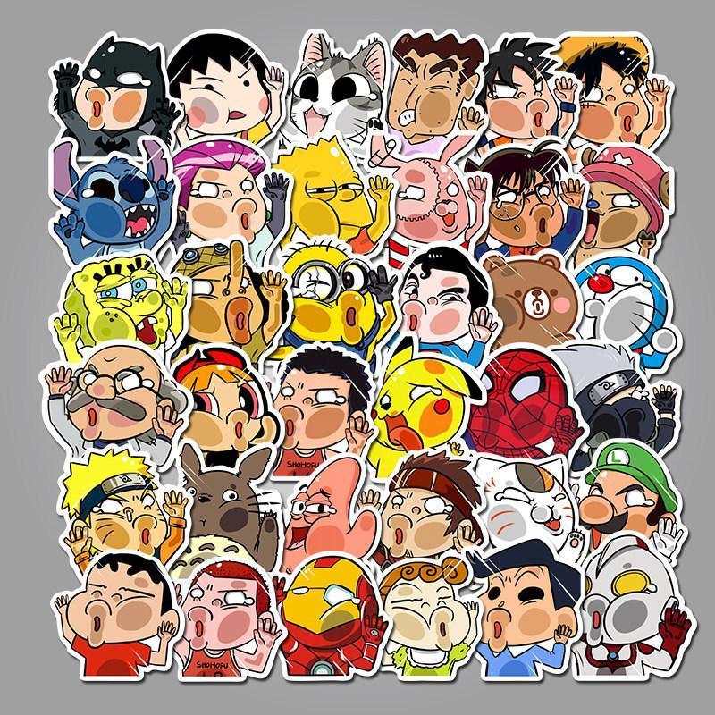 Funny Cartoon Character ( 50 Pcs )