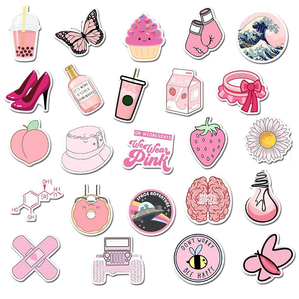 Pink Cartoon ( 50 Pcs )