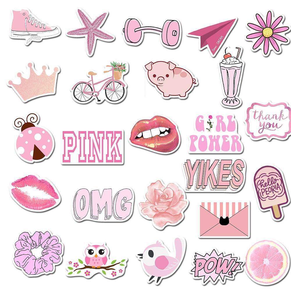 Pink Cartoon ( 50 Pcs )