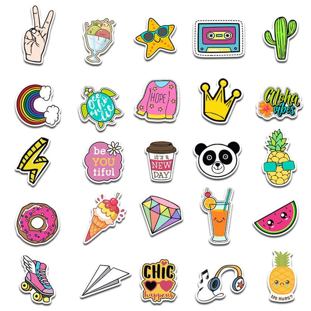 Cute VSCO Cartoon ( 50 Pcs )