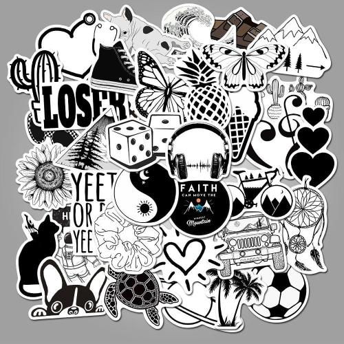 Black and white Cartoon ( 50 Pcs )