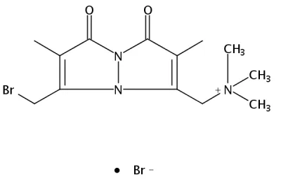 5-(溴甲基)-N,N,N,2,6-五甲基-1,7-二氧代-1H,7H-吡唑并[1,2-a]吡唑-3-甲基溴化铵 