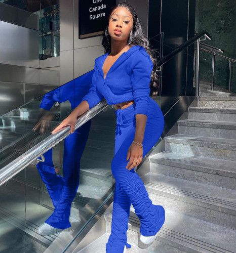 HR8137 2020 winter Tracksuit Outfits Women Two Pieces Crop Top Two Piece Pants Set joggers women 2 piece stacked legging set