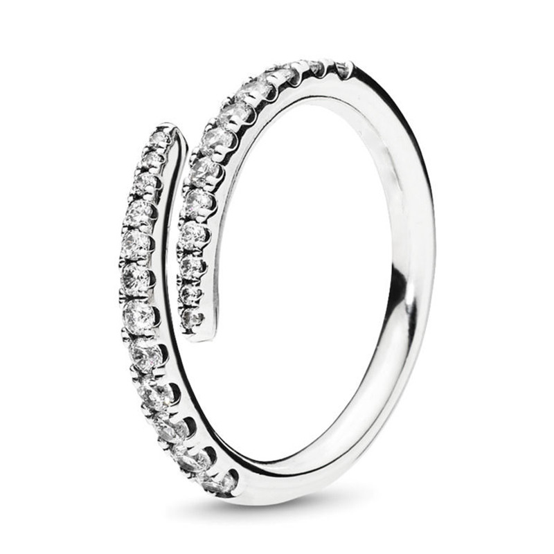 7 Styles Water Droplets Fine Finger Ring with Clear CZ Rings for Women Wedding Original Jewelry Female Wedding Gifts