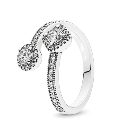 7 Styles Water Droplets Fine Finger Ring with Clear CZ Rings for Women Wedding Original Jewelry Female Wedding Gifts