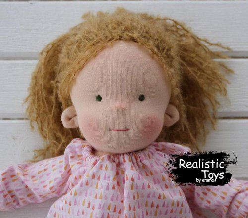 Handmade Waldorf Doll Arlene With Clothes , Gifts For Girls , Soft Steiner Doll , Waldorf Dolls For Sale