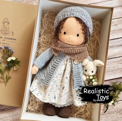 Waldorf Doll Melissa , Waldorf Inspired Dolls , Handmade Dolls With Big Set Of Clothes