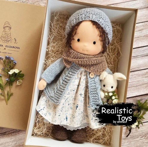 Waldorf Doll Melissa , Waldorf Inspired Dolls , Handmade Dolls With Big Set Of Clothes