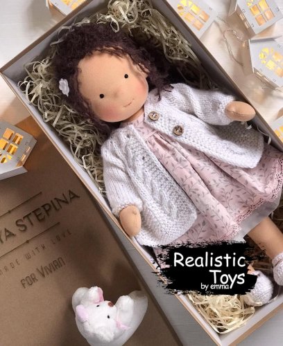 Waldorf Doll Sara , Handmade Rag Dolls , Organic Dolls For Toddlers