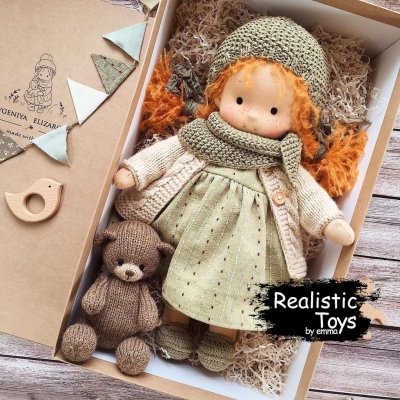 Emma Realistic Toys - Waldorf Doll Faith Melanie