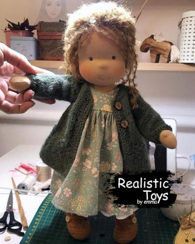 Emma Realistic Toys - Waldorf Doll Riya