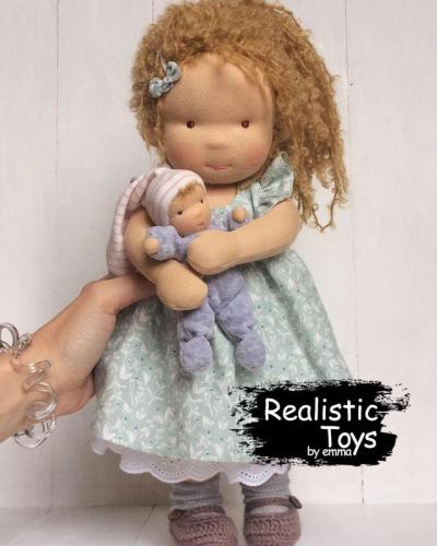 Emma Realistic Toys - Waldorf Doll Heidi