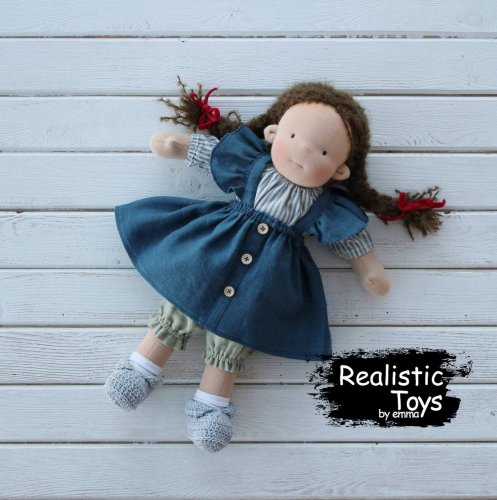 Waldorf Doll Astrid , Christmas Gifts For Girls , Eco - friendly Toy