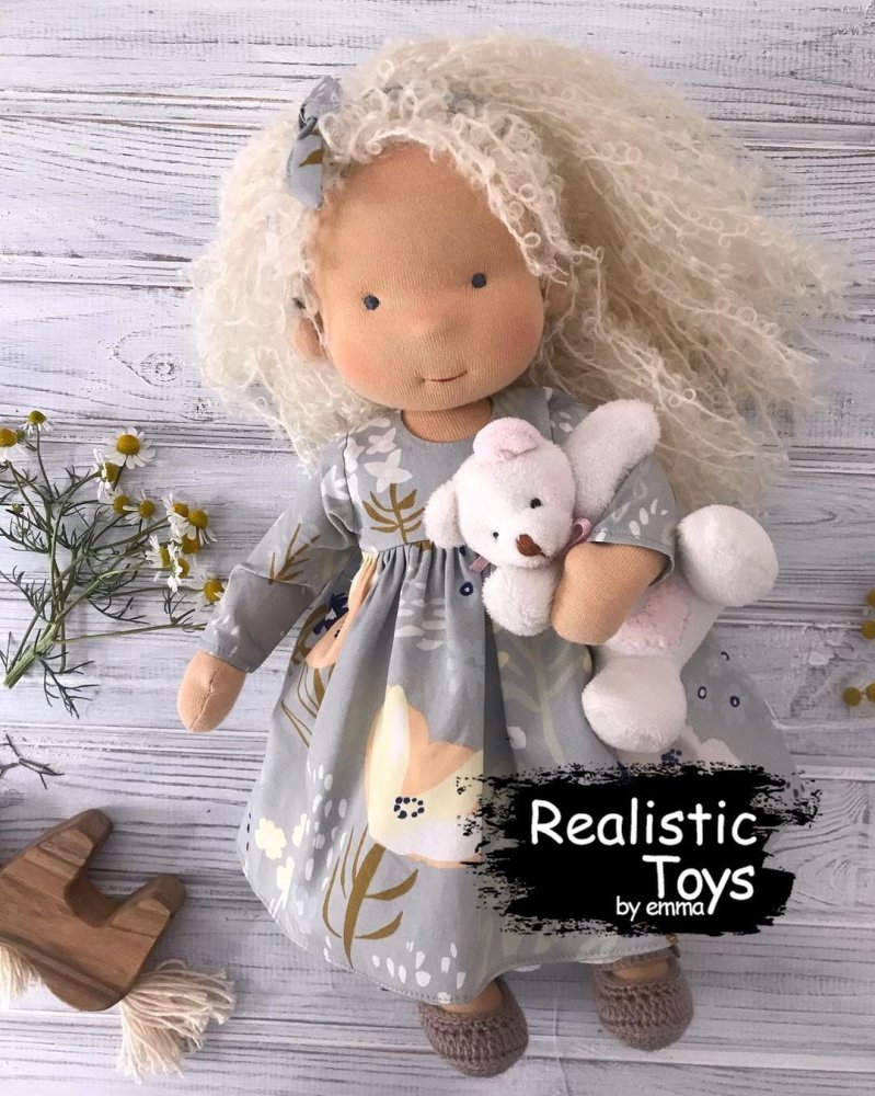 Emma Realistic Toys - Waldorf Doll  Nathaly