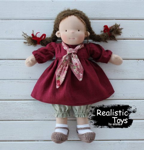 Waldorf Doll Astrid , Christmas Gifts For Girls , Eco - friendly Toy