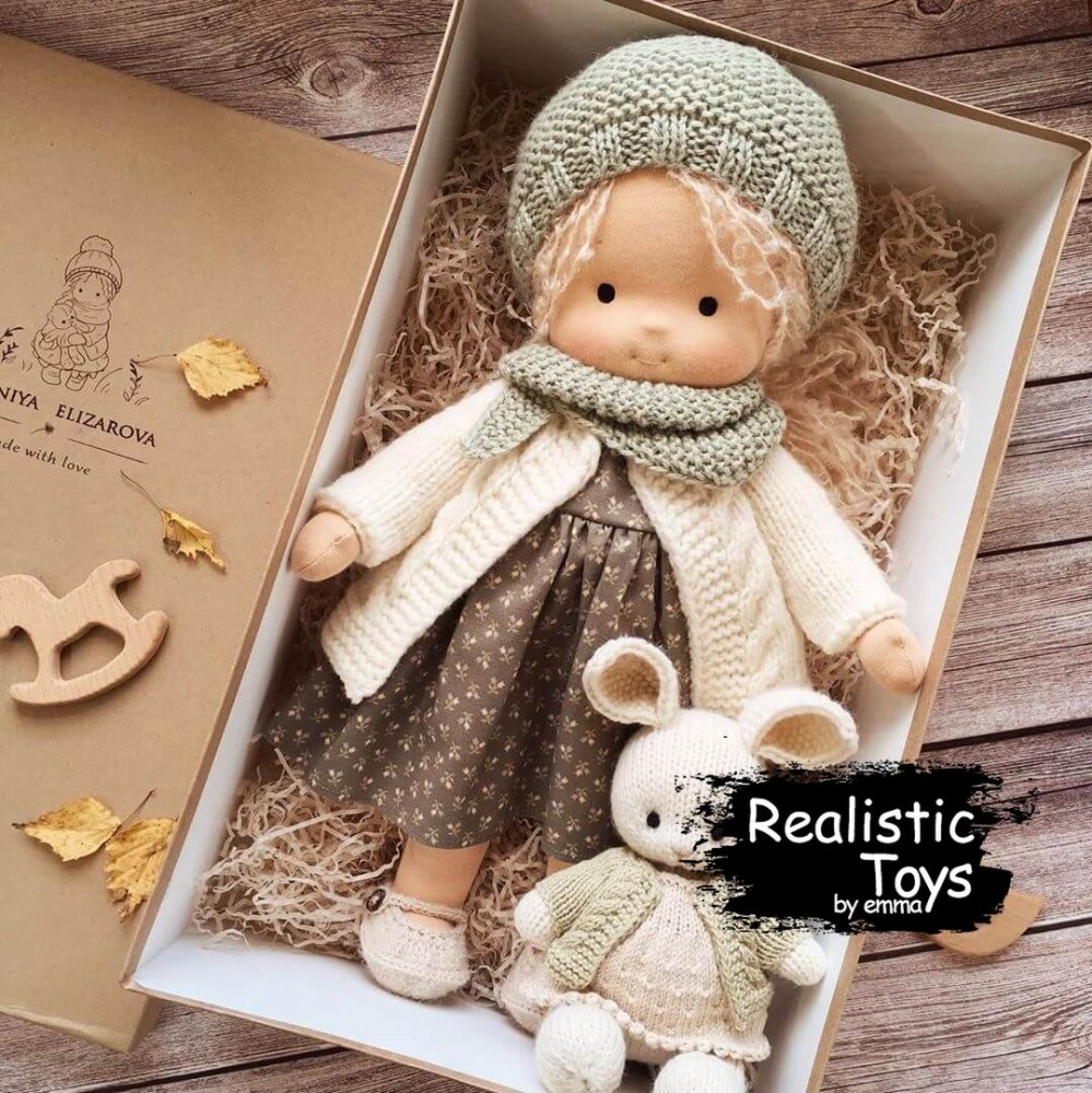 Waldorf Doll Alivia , Soft Doll With Clothes , Dolls For Toddlers