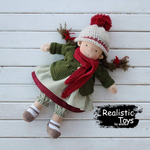 Waldorf Doll Astrid , Christmas Gifts For Girls , Eco - friendly Toy
