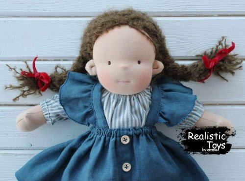 Waldorf Doll Astrid , Christmas Gifts For Girls , Eco - friendly Toy