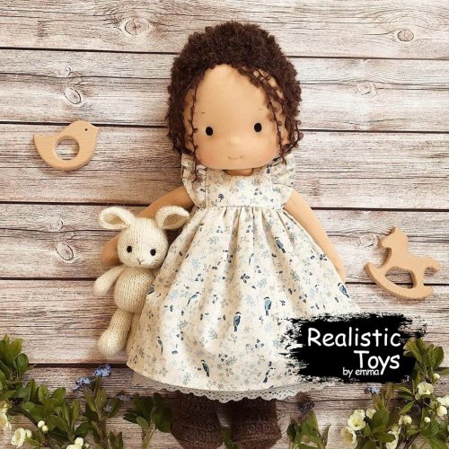 Waldorf Doll Melissa , Waldorf Inspired Dolls , Handmade Dolls With Big Set Of Clothes