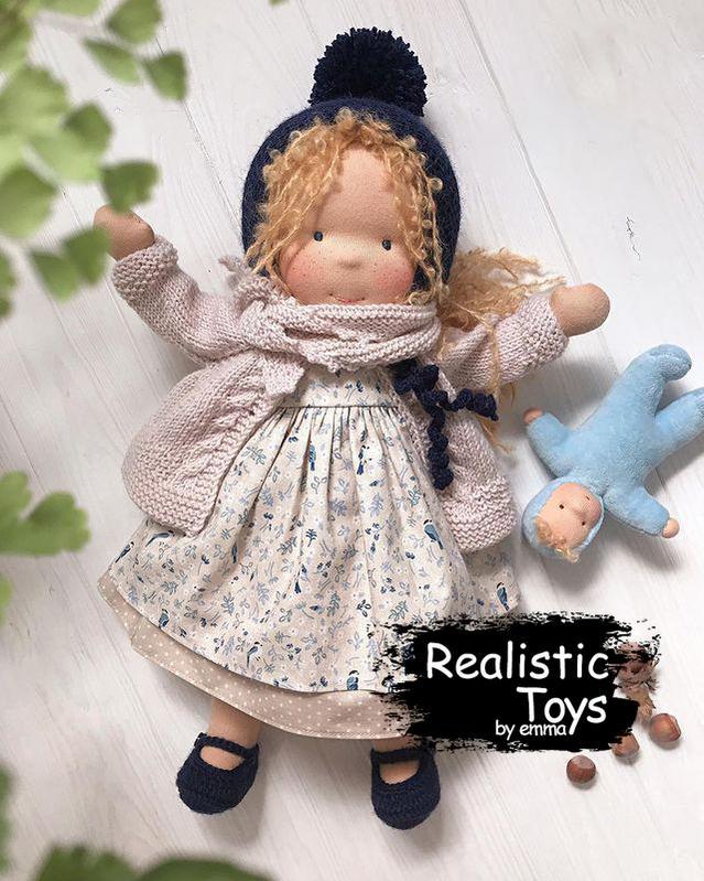 Emma Realistic Toys - Waldorf Doll Nathalie