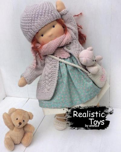 Emma Realistic Toys - Waldorf Doll Remington