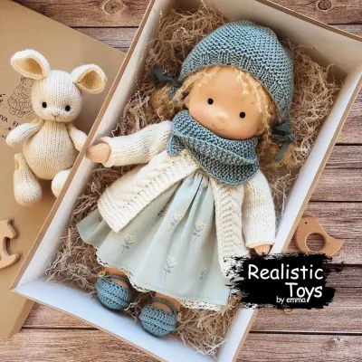 Waldorf Doll Tessa, Soft Toys For Baby , Organic Waldorf Baby Doll
