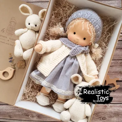 Waldorf Doll Faith Katelyn,  Soft Rag Dolls For Toddlers