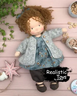 Emma Realistic Toys - Waldorf Doll Caltha