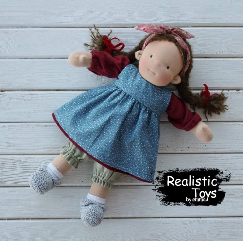 Waldorf Doll Astrid , Christmas Gifts For Girls , Eco - friendly Toy