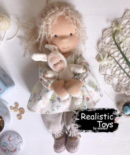 Emma Realistic Toys - Waldorf Doll Emelia