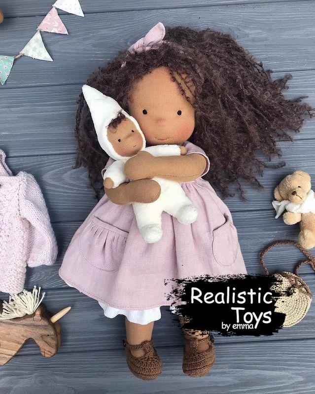 Emma Realistic Toys - Waldorf Doll Nathalie