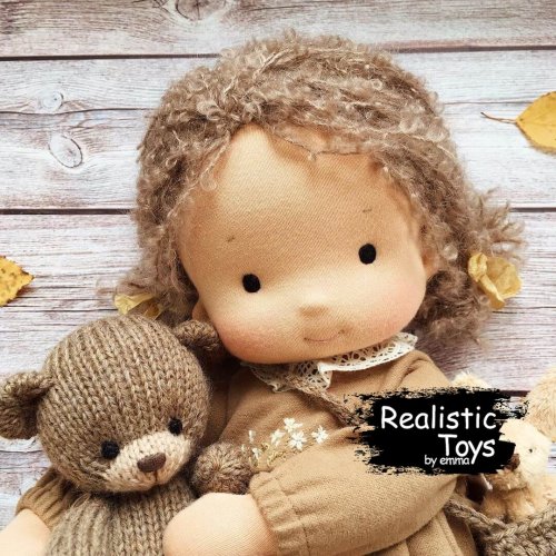 Waldorf Cuddle Doll Selena , Christmas Gift Ideas , Soft Bodied Baby Doll