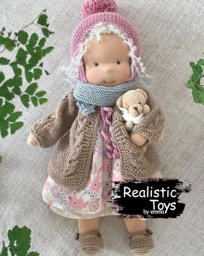 Emma Realistic Toys - Waldorf Doll Adelaide
