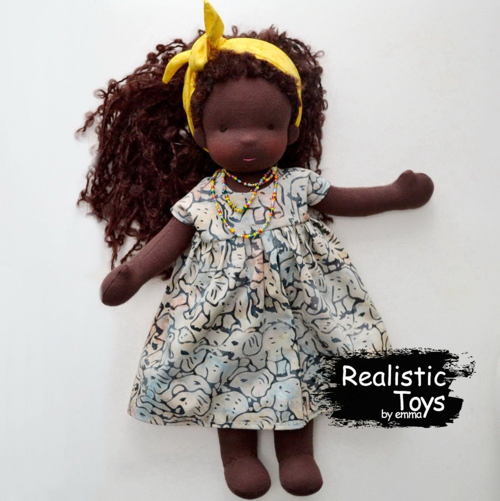 Waldorf Doll Hailey, Black Dolls For Kids