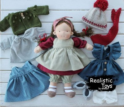 Waldorf Doll Astrid , Christmas Gifts For Girls , Eco - friendly Toy