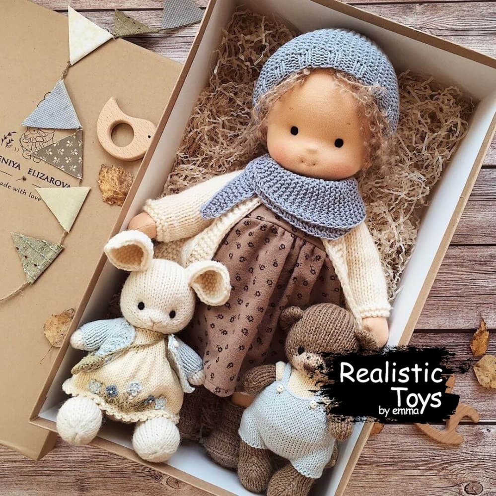 Waldorf Doll Alivia , Soft Doll With Clothes , Dolls For Toddlers